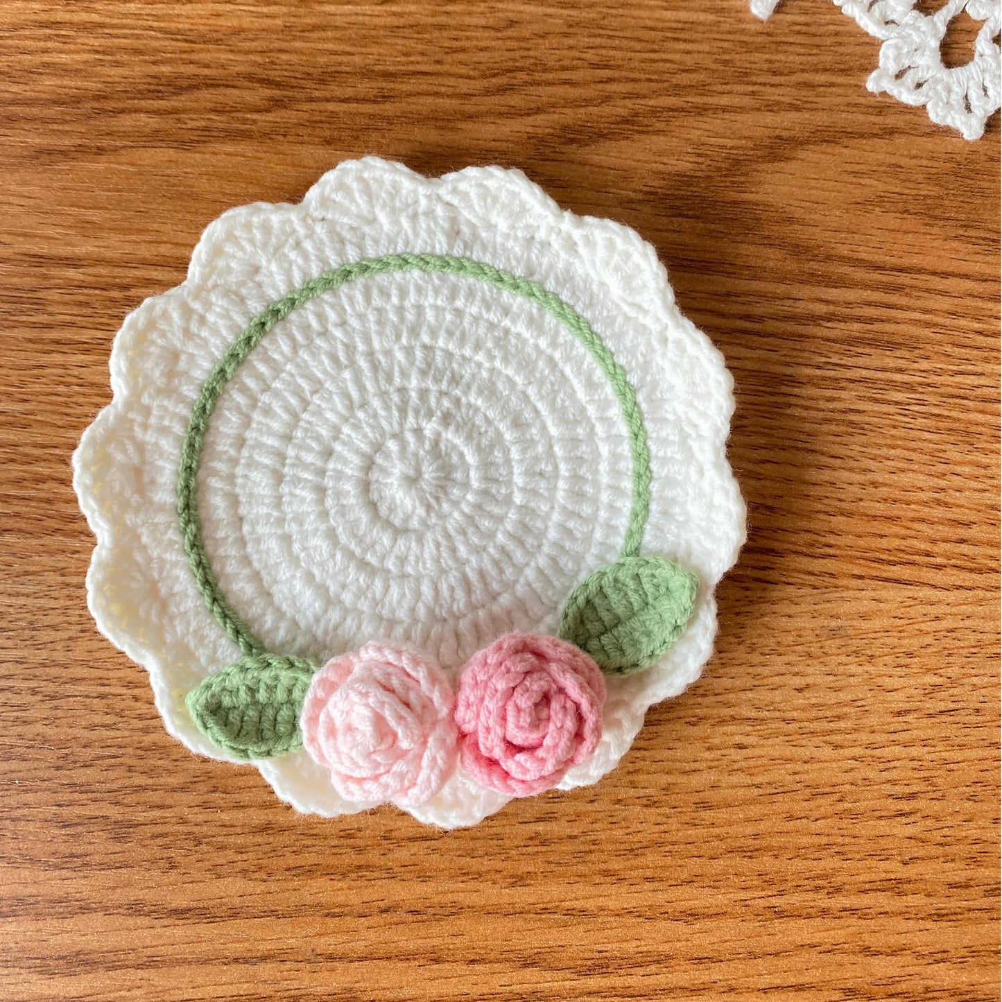 Handmade Crochet Coaster Set | Yarn | Available in 1, 2, 3, or 6 Pieces