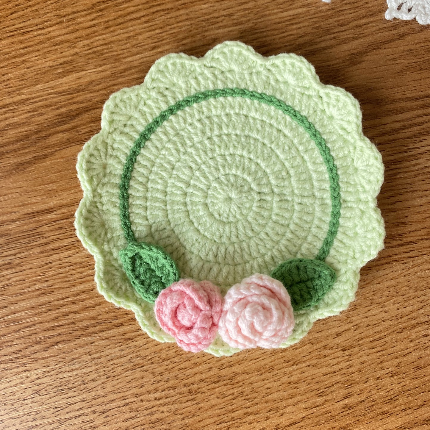 Handmade Crochet Coaster Set | Yarn | Available in 1, 2, 3, or 6 Pieces