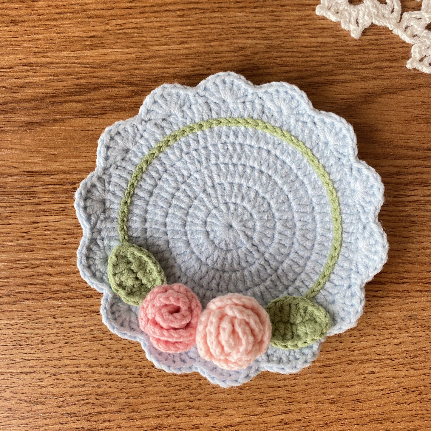 Handmade Crochet Coaster Set | Yarn | Available in 1, 2, 3, or 6 Pieces