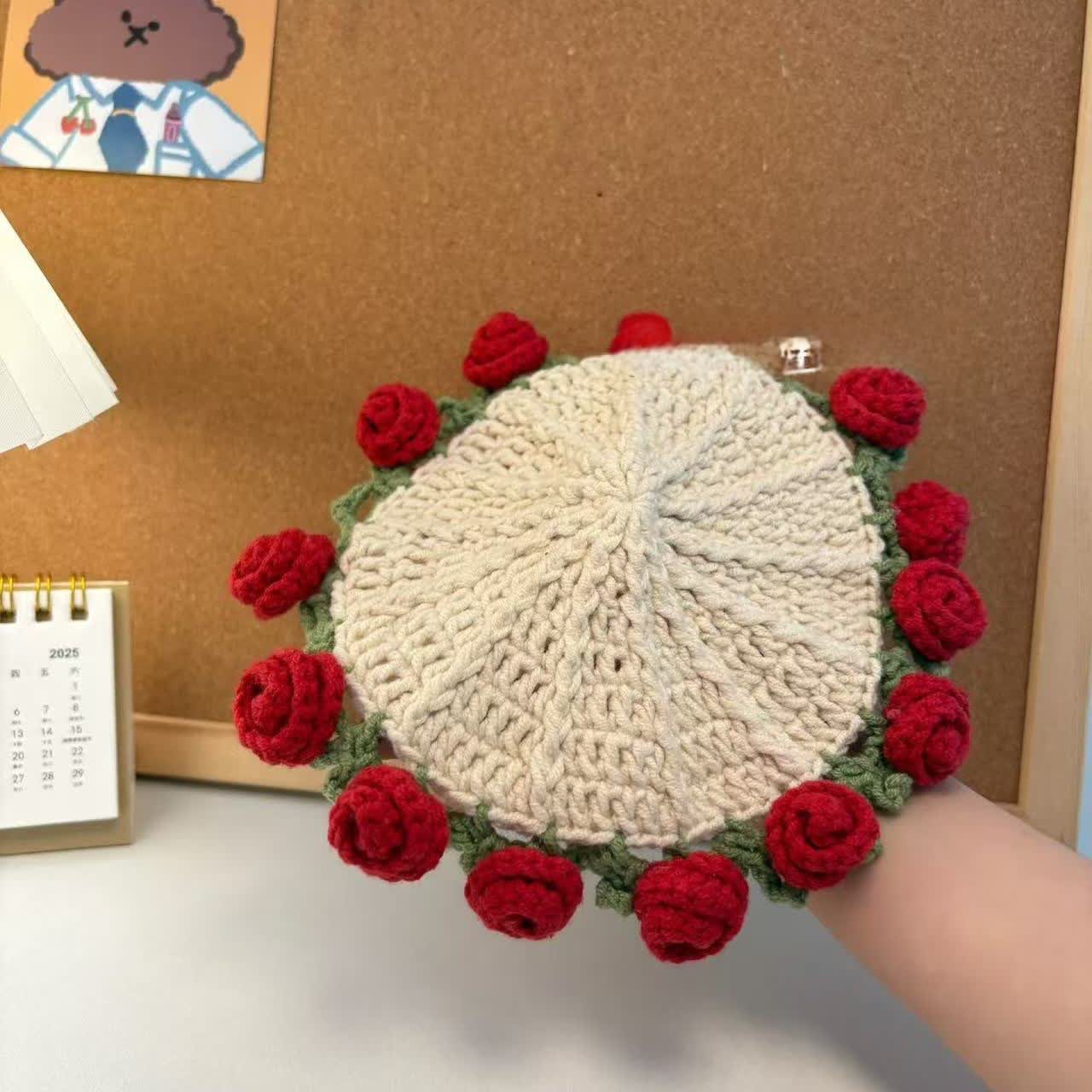Crochet Coaster Set | Eco-Friendly Yarn | 1-5 Pieces
