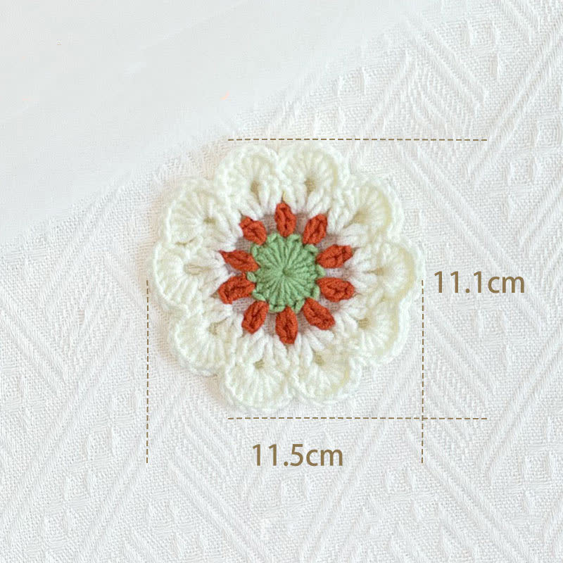 Handmade Crochet Yarn Coaster | Eco-Friendly Design | Available in 1, 2, 4, or 8 Pieces