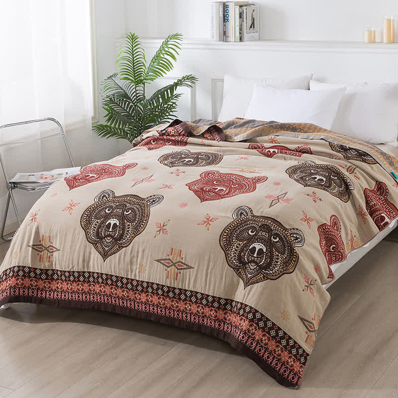 Vintage Cotton Gauze Quilt | Eco-Friendly 100% Cotton | Full/Queen Size Options