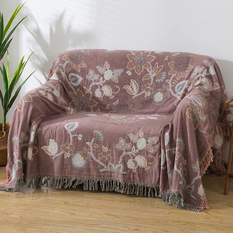 Vintage Floral Quilt | Soft Cotton Gauze | Full/Queen Size
