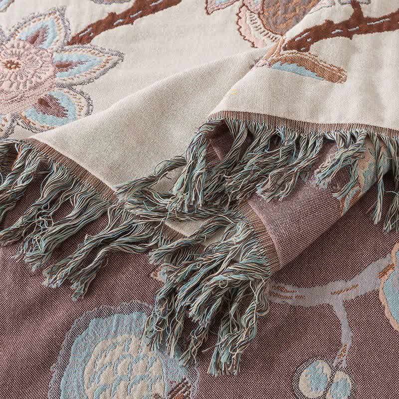 Vintage Floral Quilt | Soft Cotton Gauze | Full/Queen Size