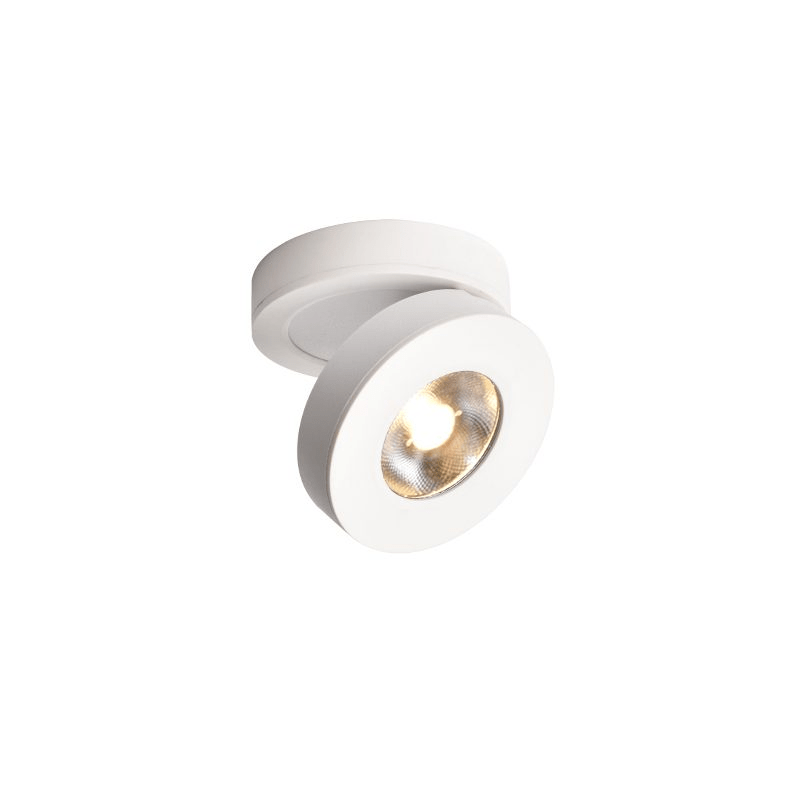 Round Rotating LED Downlight | Adjustable Metal & Acrylic | Black or White