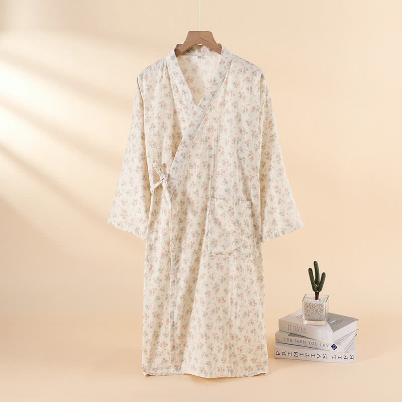 Floral Cotton Gauze Nightgown | Soft Breathable Fabric | Women's Sleepwear