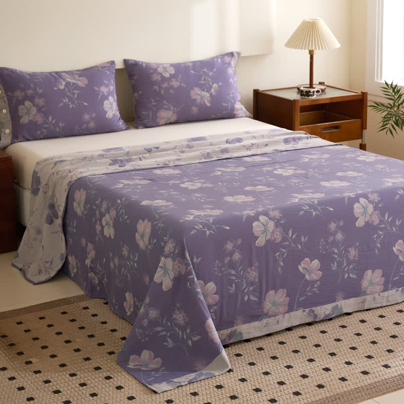 Cotton Gauze Coverlet | Soft Breathable Fabric | Twin Size