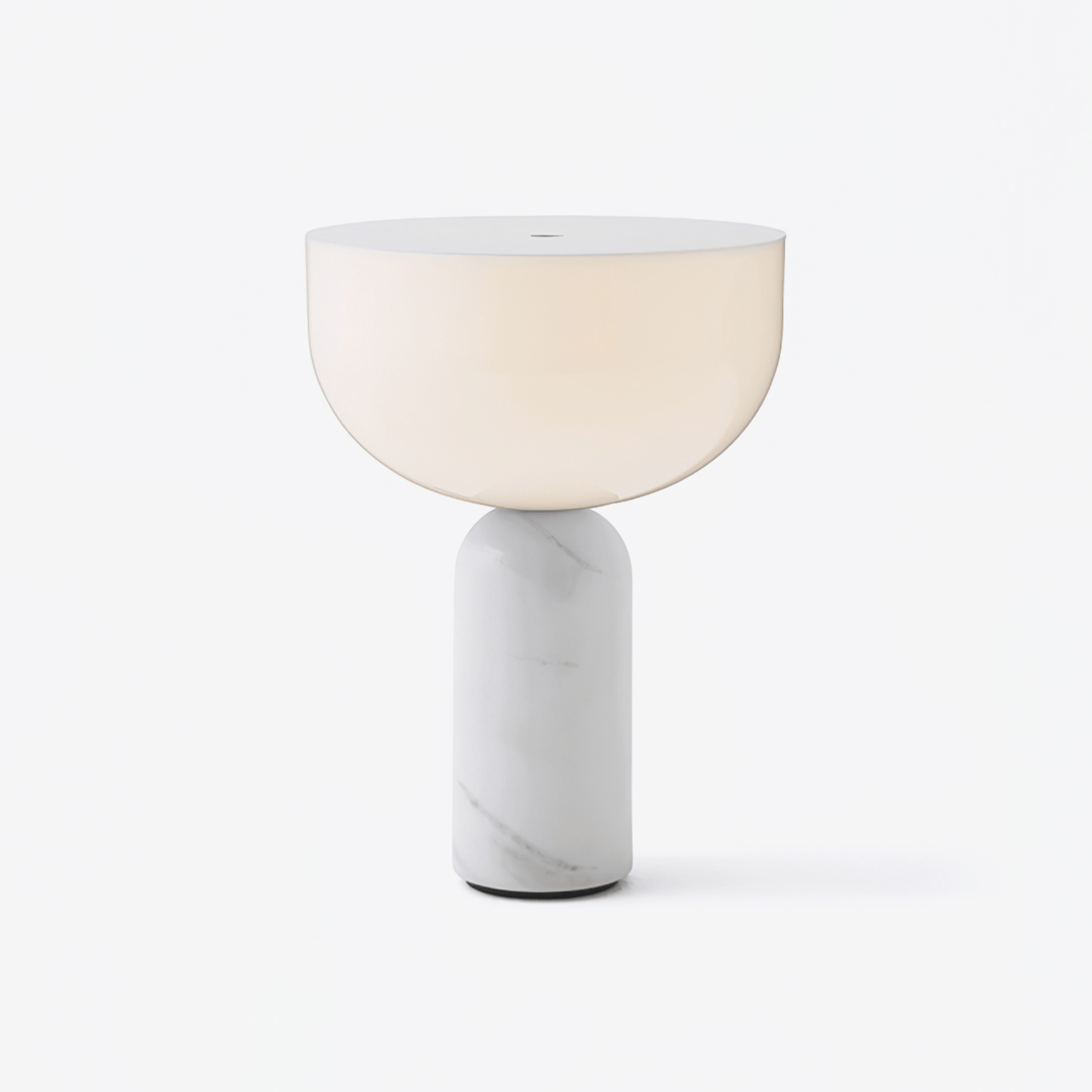 Arno Sphere Marble Table Lamp | Marble/Metal/Acrylic | White Shade