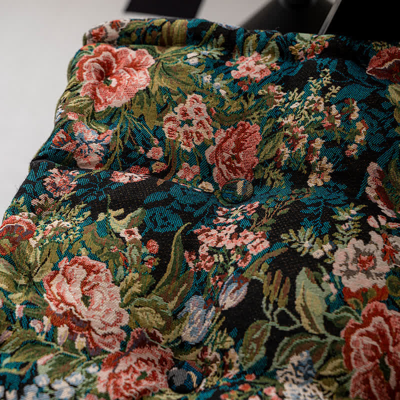 Peony Floor Cushion | High-Density Foam & Soft Fabric | 17" x 17"