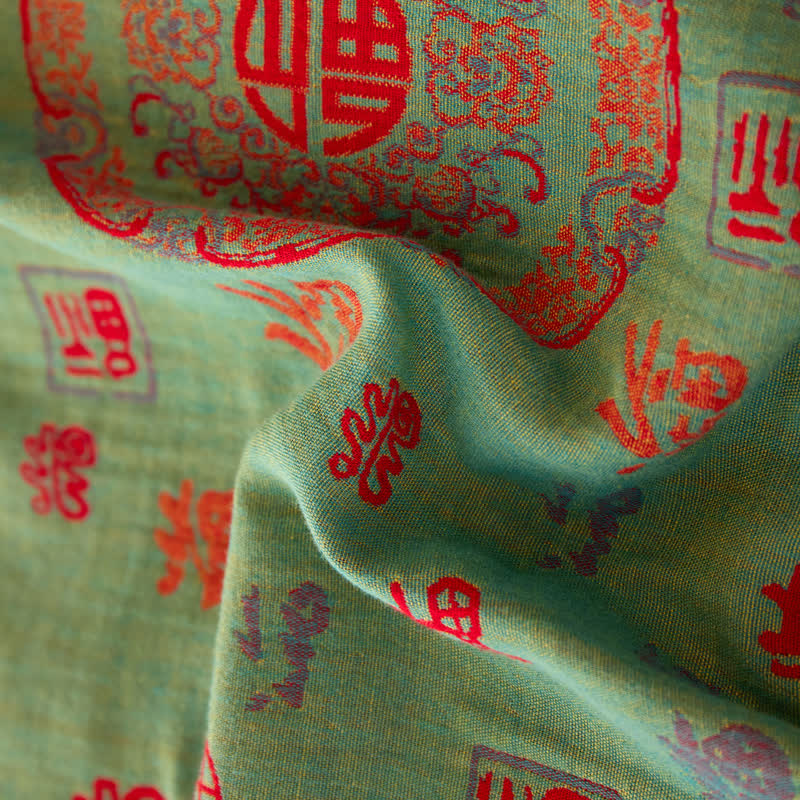 Cotton Reversible Coverlet | Double-layer Jacquard | Multiple Sizes
