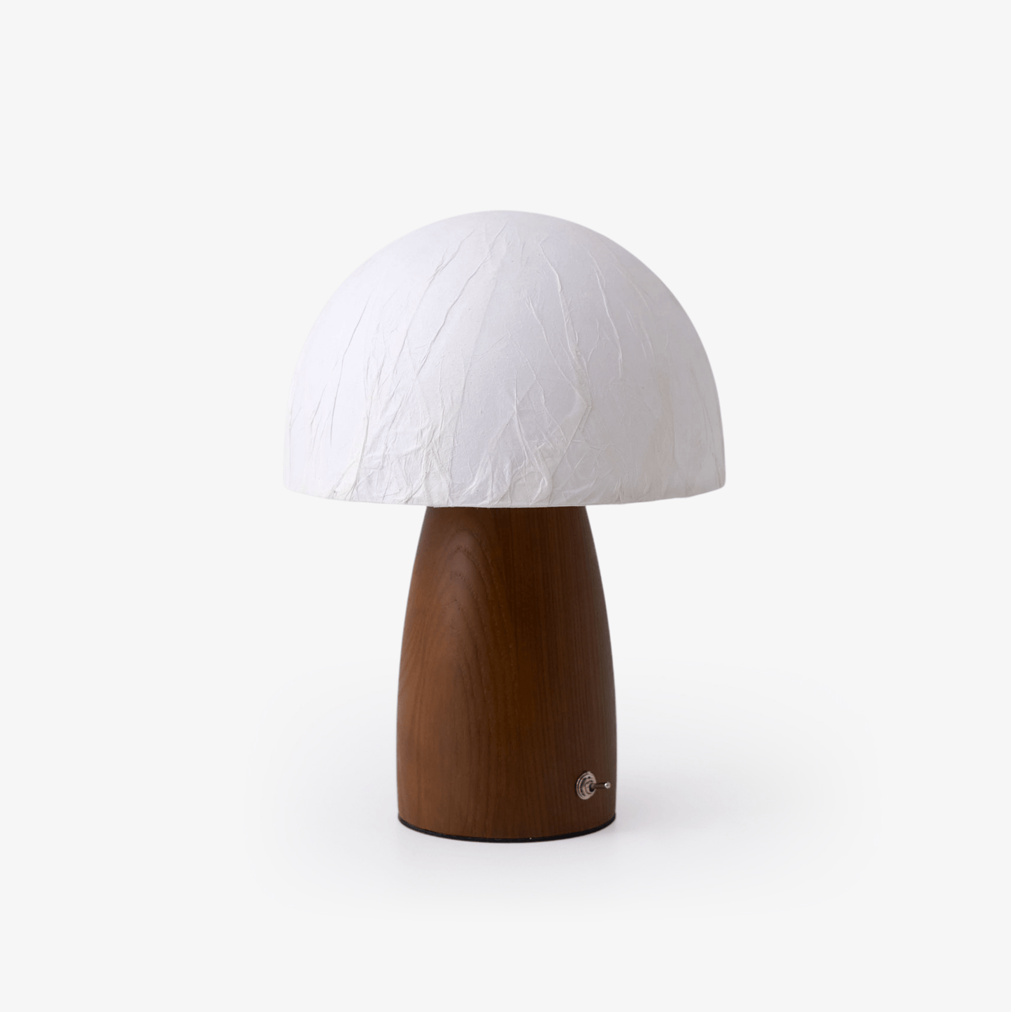 Myco Mushroom Table Lamp | Wooden Base | White Shade