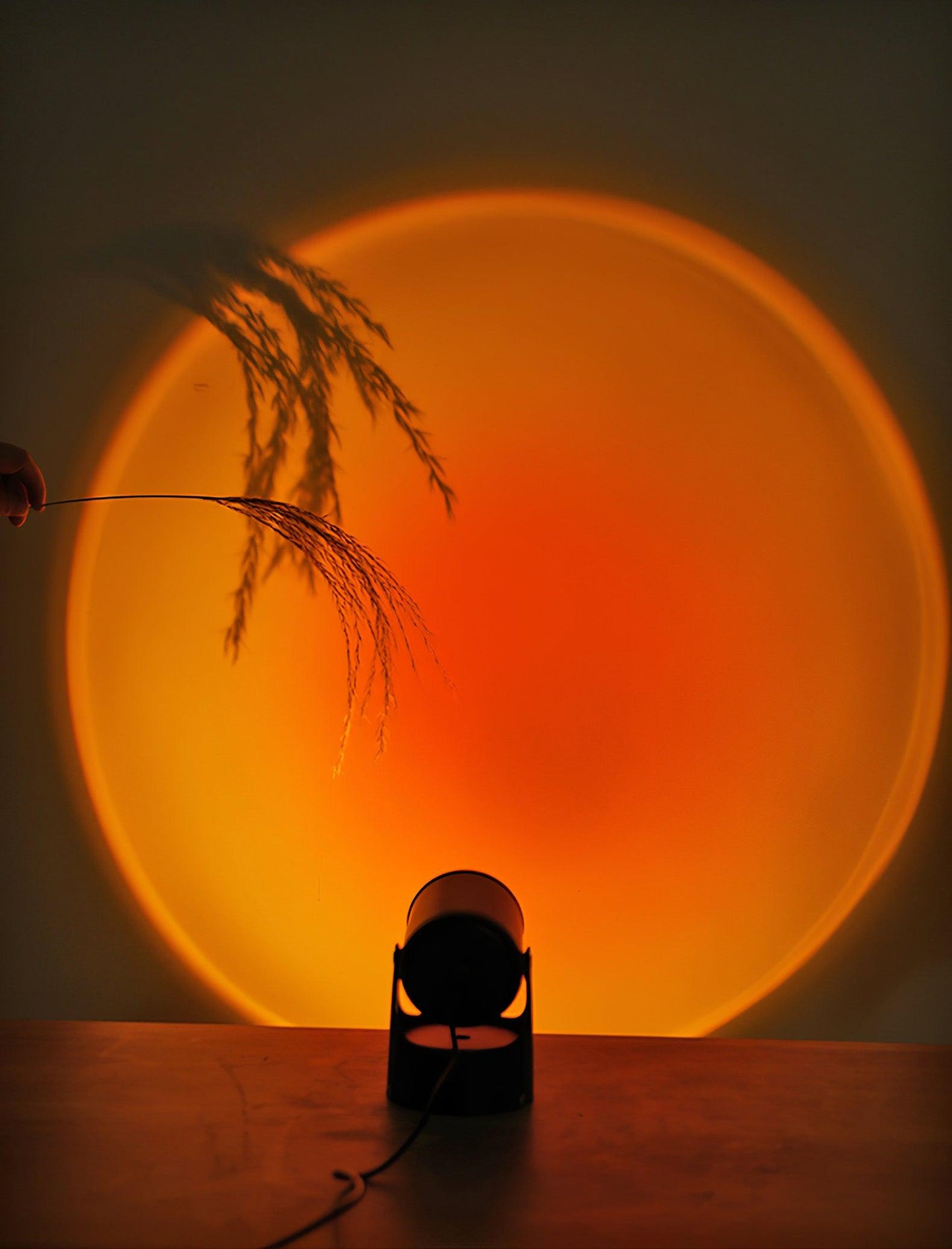 Sunset Projection LED Table Light | Durable Aluminum & Glass | Set of 2
