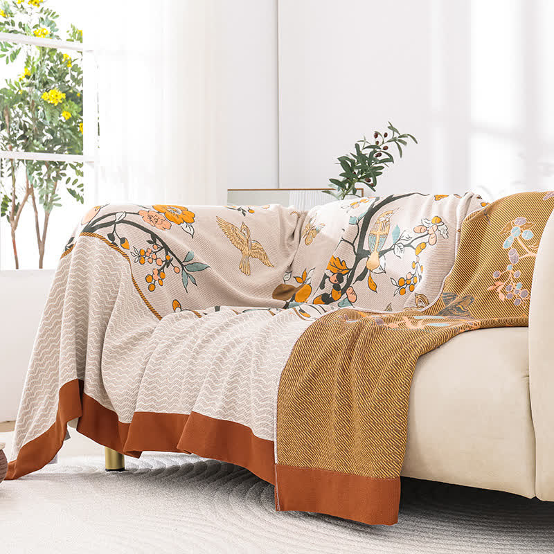 Cotton Floral Quilt | Soft Gauze Fabric | King Size