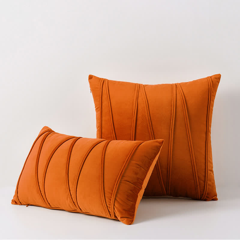 Stripe Pattern Decorative Pillowcase | Premium Soft Velvet | Available in Multiple Sizes