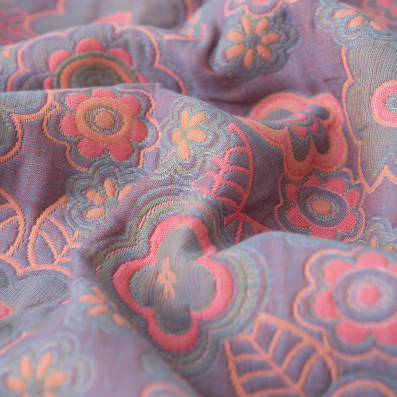 Reversible Floral Cotton Quilt | 100% Organic Cotton | Full/Queen/King Sizes