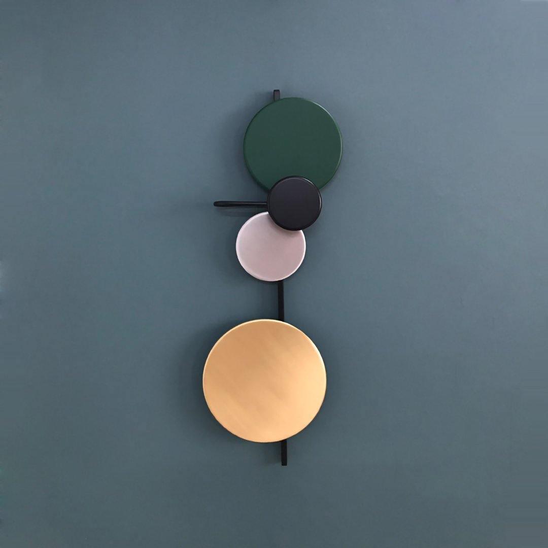 Planet Wall Lamp | Metal LED | Electric Blue & Indian Red