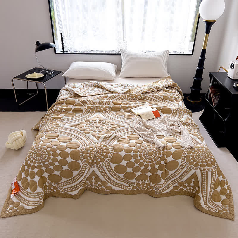 Pure Cotton Reversible Quilt | 100% Organic Cotton | Full/Queen Size