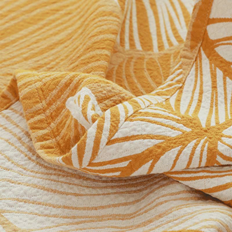 Plantain Leaf Sofa Cover Blanket | Soft Bamboo Cotton | 59" x 79"