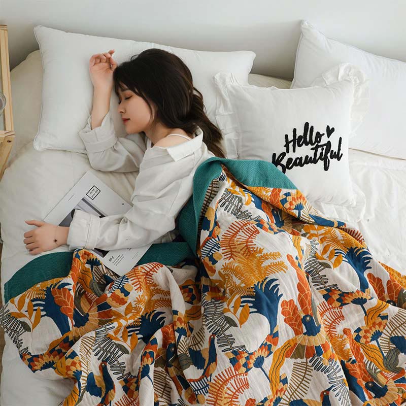 Reversible Cotton Blanket | Soft & Breathable | 1 Piece