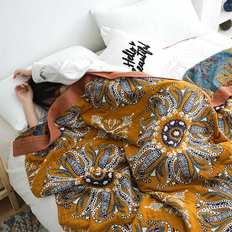 Cotton Gauze Quilt | 100% Organic Cotton | Reversible Design
