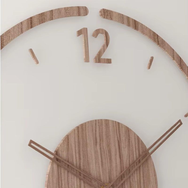 Nordic Wall Clock | Minimalist Wood | 40cm