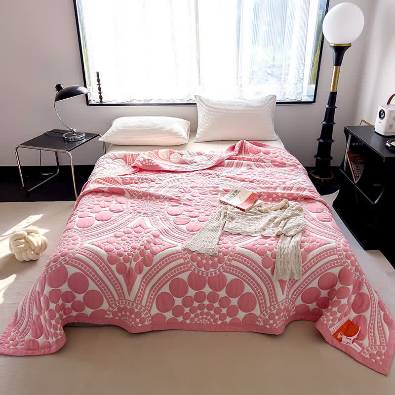 Pure Cotton Reversible Quilt | 100% Organic Cotton | Full/Queen Size