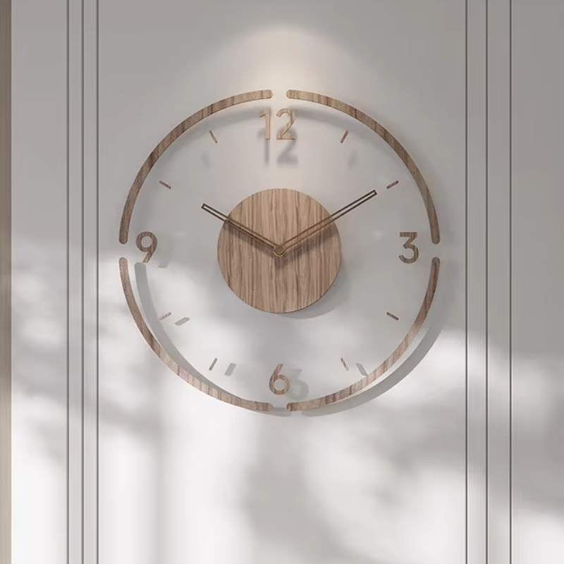 Nordic Wall Clock | Minimalist Wood | 40cm