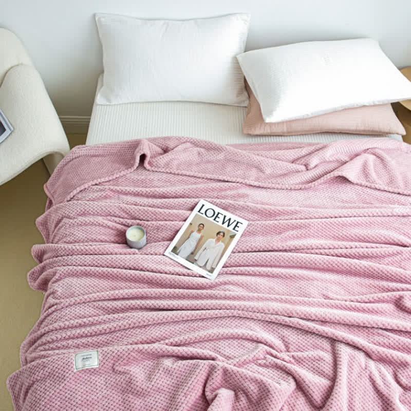 Lightweight Throw Blanket | Soft Polyester | Full Size 71"x79"