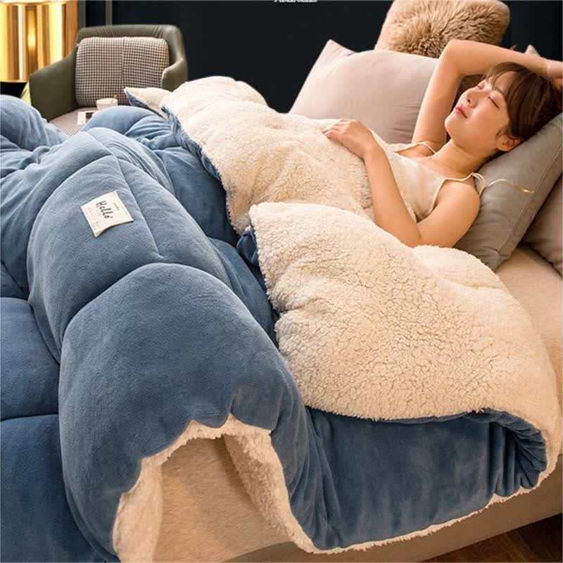 Thick Blanket | Premium Microfiber & Sherpa Fleece | Full, Queen, King Sizes