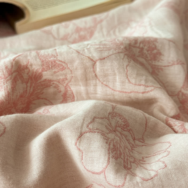 Cotton Gauze Bedding Set | 100% Organic Cotton | 4-Piece Full/Queen