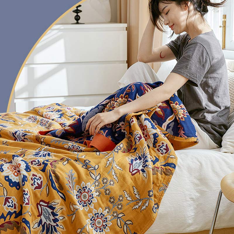 Cotton Reversible Quilt | 100% Organic Cotton | Full/Queen/King Sizes