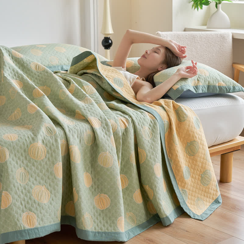 Cotton Gauze Summer Quilt | 100% Organic Cotton | Available in Full, Queen, King Sizes
