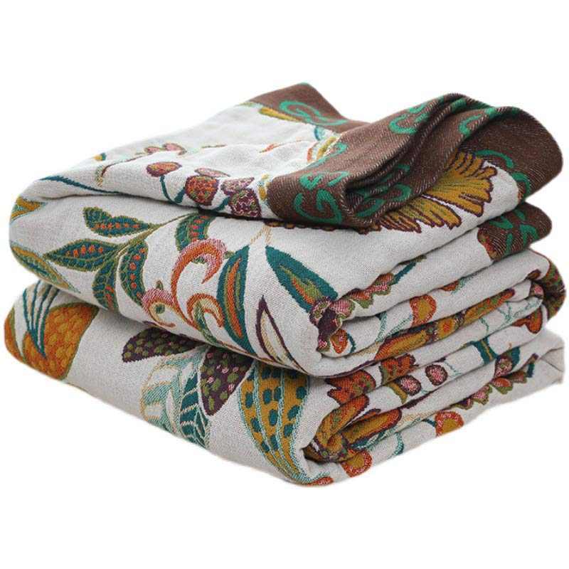 Reversible Cotton Quilt | Colorful Flower Patterns | Full, Queen, King Sizes