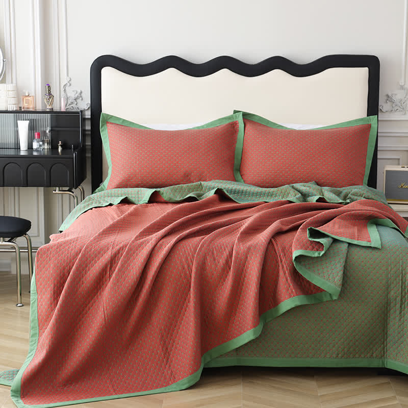Cotton Gauze Quilt | Reversible Organic Cotton | Full, Queen, King Sizes