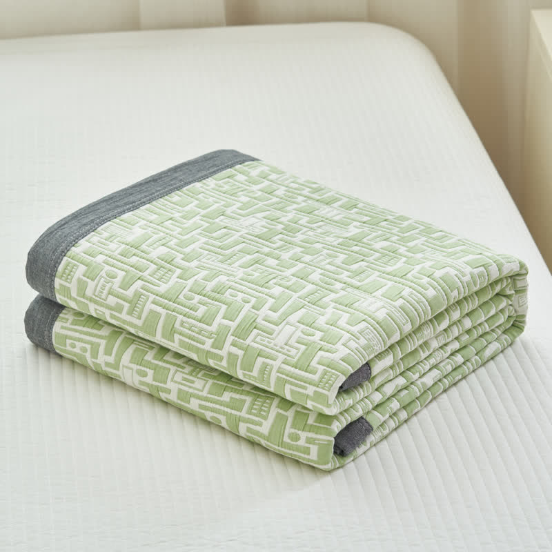 Modern Cotton Gauze Quilt Set | Hypoallergenic & Eco-Friendly | Full/Queen Size Options