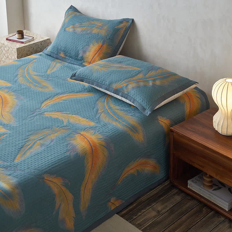Luxurious Cotton Gauze Quilt Set | 100% Organic Cotton | Full/Queen/King Options