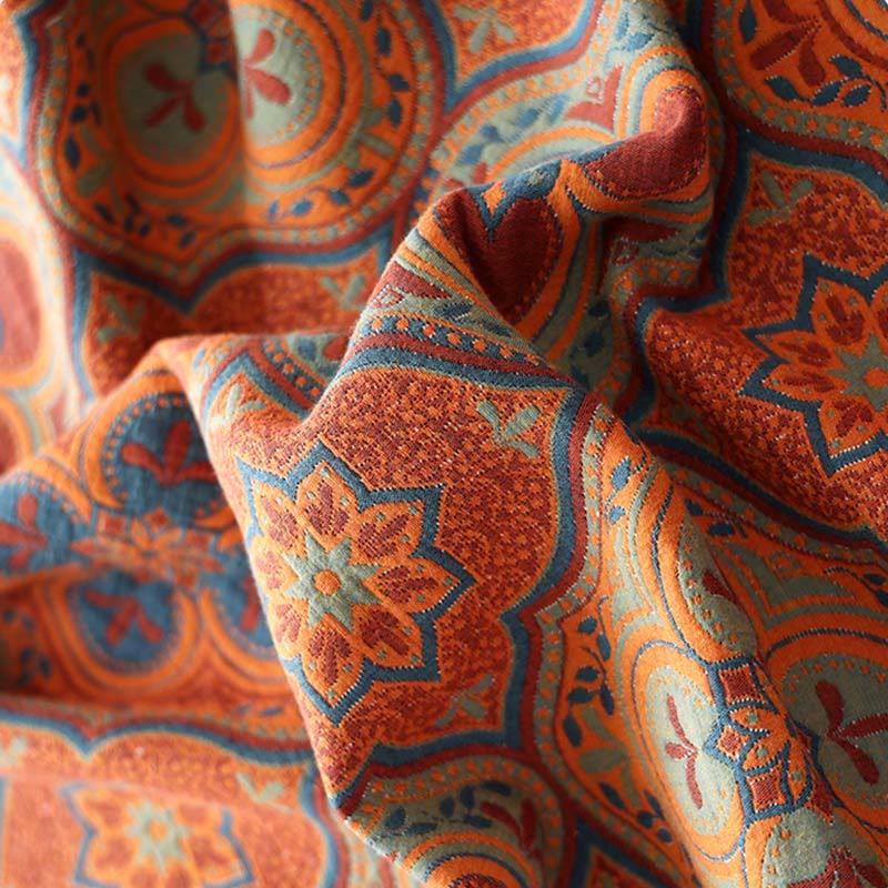 Cotton Quilt | Reversible Embroidered Petal Flower Pattern | Full, Queen, King Sizes