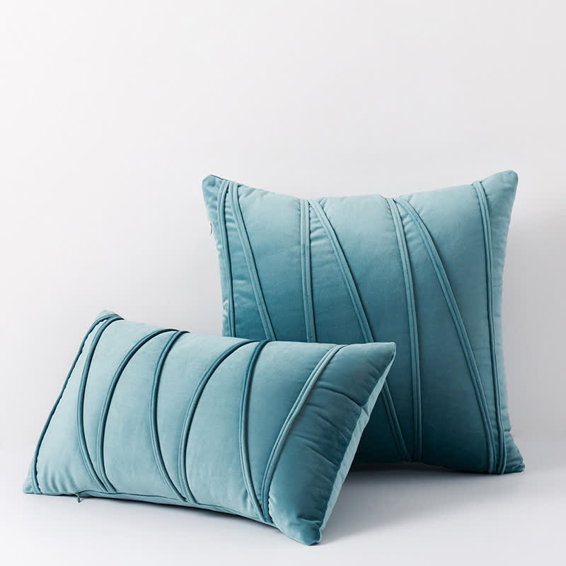 Stripe Pattern Decorative Pillowcase | Premium Soft Velvet | Available in Multiple Sizes