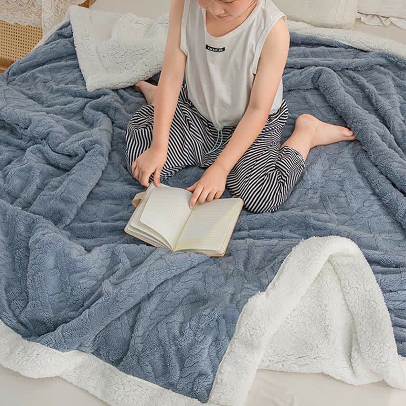 Reversible Throw Blanket | Soft Polyester | Lightweight Cozy Design