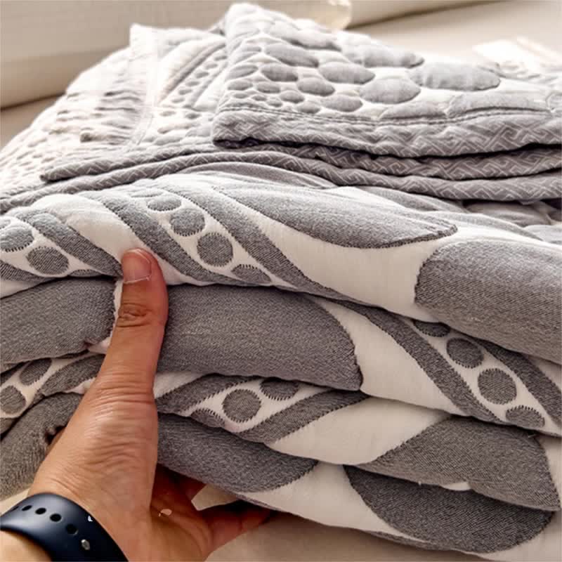 Pure Cotton Reversible Quilt | 100% Organic Cotton | Full/Queen Size