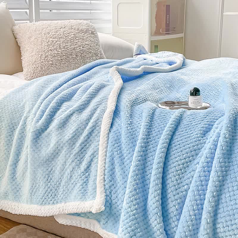 Reversible Fleece Blanket | Soft Polyester | Full Size 71" x 79"