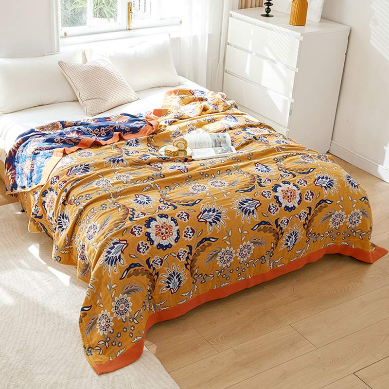 Cotton Reversible Quilt | 100% Organic Cotton | Full/Queen/King Sizes