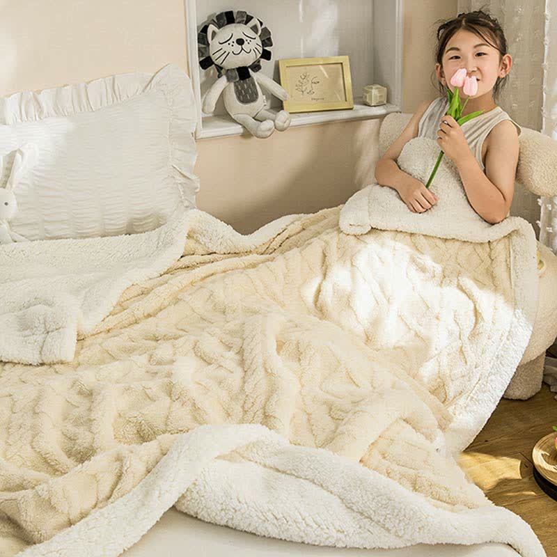 Reversible Throw Blanket | Soft Polyester | Lightweight Cozy Design
