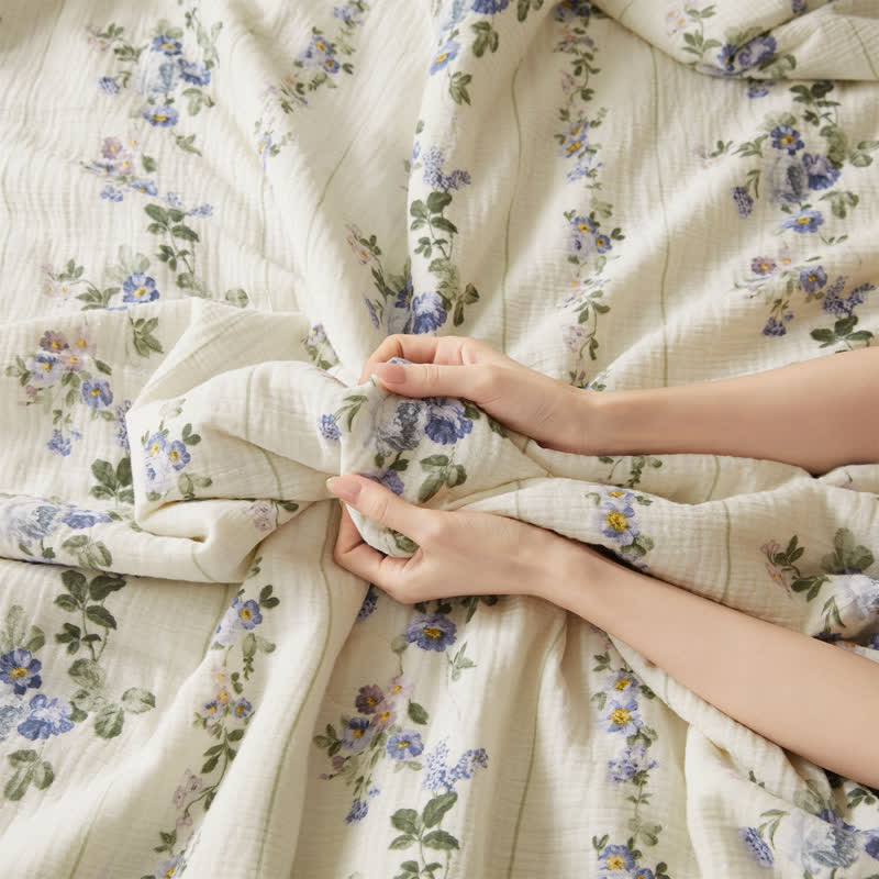 Cotton Gauze Quilt Set | Organic Cotton | Full/Queen Size with Pillowcases