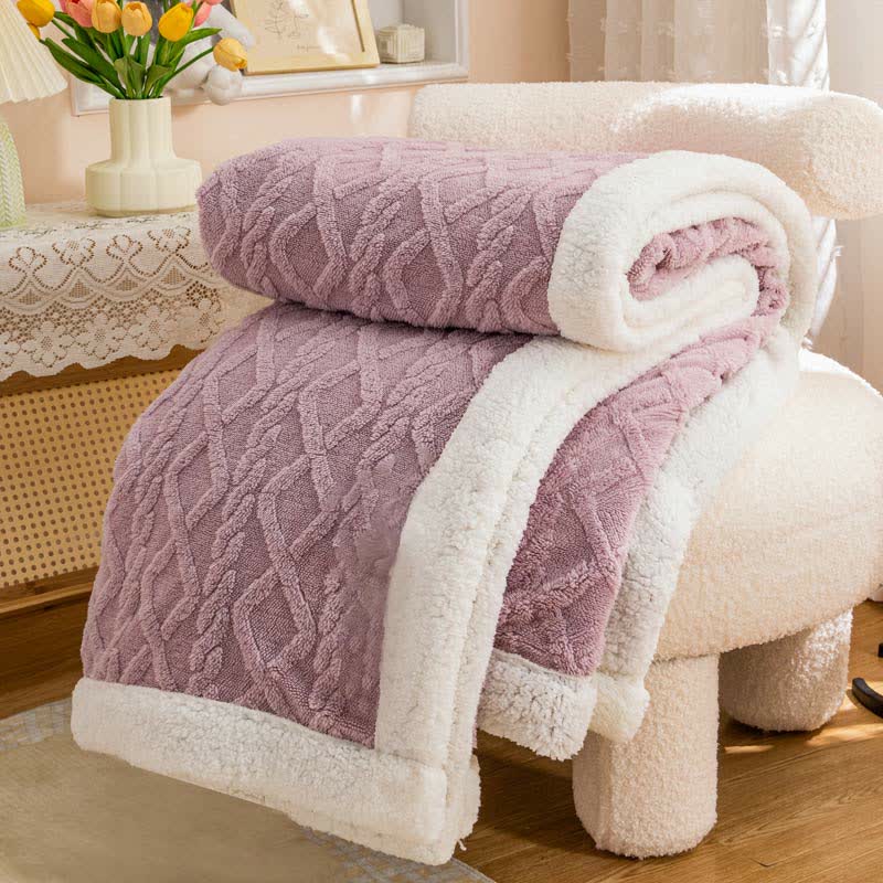 Reversible Throw Blanket | Soft Polyester | Lightweight Cozy Design