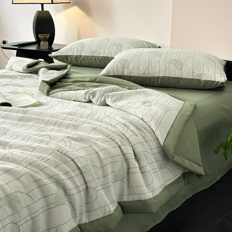 Cotton Gauze Bedding Set | Lightweight & Eco-Friendly | Full/Queen Options