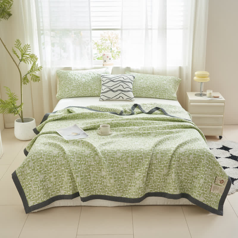 Modern Cotton Gauze Quilt Set | Hypoallergenic & Eco-Friendly | Full/Queen Size Options