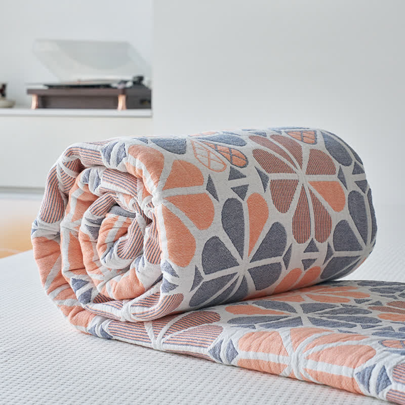 Floral Summer Quilt | 100% Organic Cotton | Full/Queen Size
