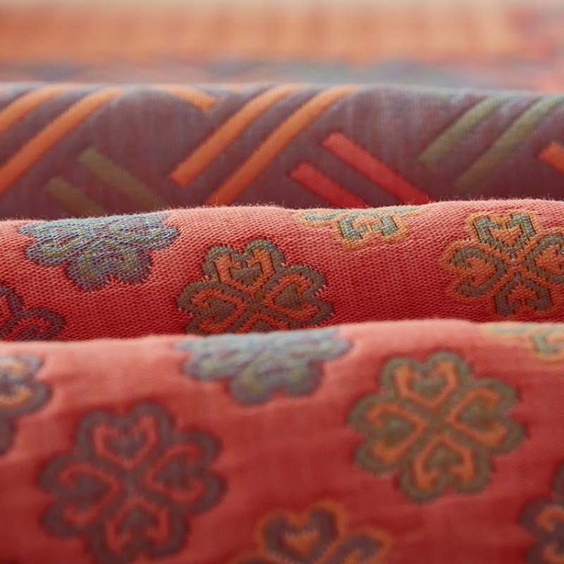Colorful Reversible Quilt | 100% Organic Cotton | Full/Queen/King Sizes