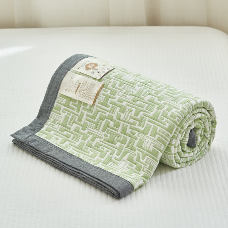 Modern Cotton Gauze Quilt Set | Hypoallergenic & Eco-Friendly | Full/Queen Size Options